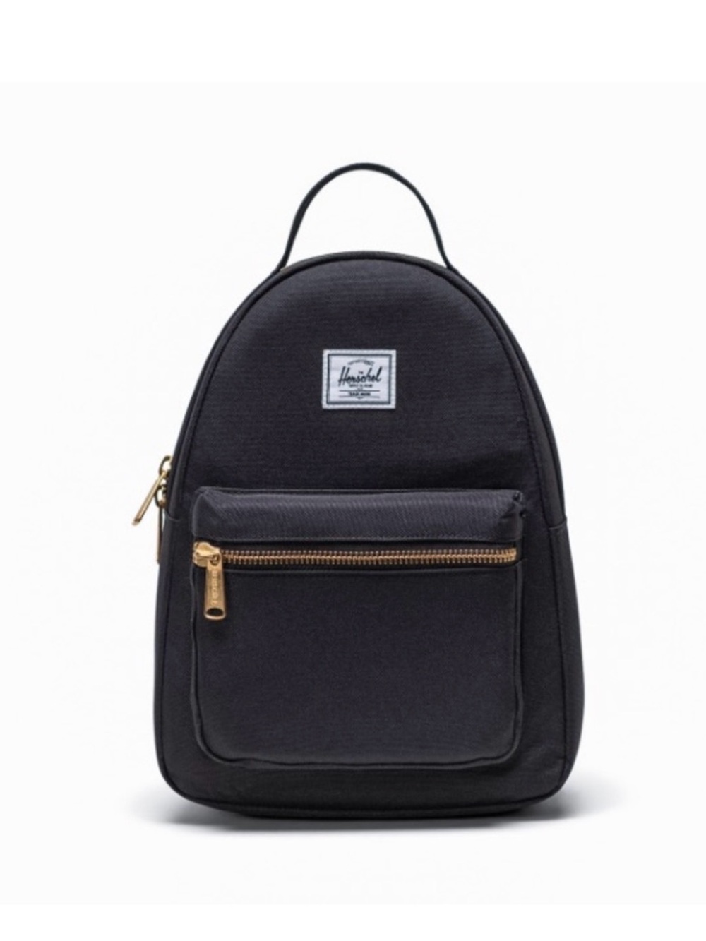 Herschel Supply Company Black Nova Mini Backpack with Gold Hardware
